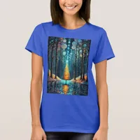 Iridescent Holiday Dream 🎄 Glowing Christmas Tree T-Shirt