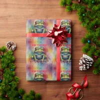 Discover the captivating beautiful frog wrapping paper