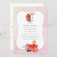 Retro Movie Christmas Bridal Shower Invitation