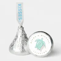 Sea Foam Beach Wedding Turtle ID837 Hershey®'s Kisses®