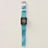 Blue ocean sea metallic  apple watch band