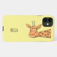 Curious Giraffe Cute Phone Case