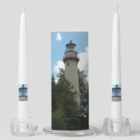 Unity Candle for wedding with Light house