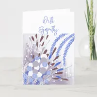 Abstract Floral Sympathy Card