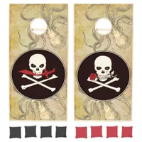 Swashbuckling Pirate Jolly Rogers Cornhole Set