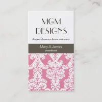 luxury professional damask Business Cards