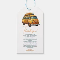 Rustic Orange Truck Little Pumpkin Baby Shower Gift Tags