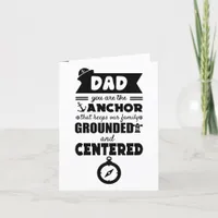 Anchored in Love: Father's Day Greetings Card