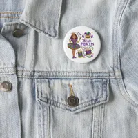 Bead Princess - Mardi Gras Button