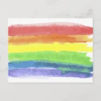 Watercolor Rainbow Postcard