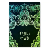 Elegant Lace " Wedding Invitation Collection  Table Number