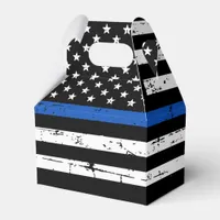 Police Retirement Law Enforcement Thin Blue Line Favor Boxes