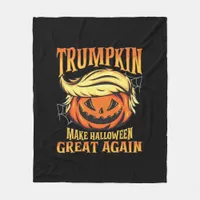 Trumpkin - Donald  Make Halloween Great Again  Fleece Blanket