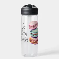 Personalized Vintage Watercolor Macaron Water Bottle