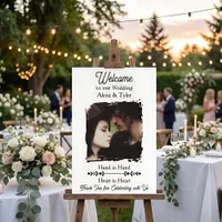 Hand in Hand, Heart to Heart | Photo Wedding Foam Board