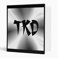 Faux Metallic Silver TKD Binder