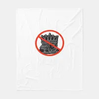 No Kings In The USA America Say No King Classic Re Fleece Blanket