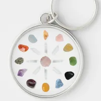 *~* Chakra Crystal Energy Gemstone Keychain