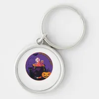 Eat Drink And Be Meowy Cute Casual Keychain