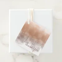 Watercolor Reflections Thank You Clay ID774 Favor Tags