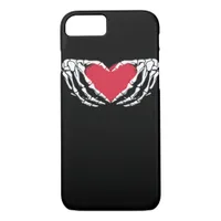 Funny Skeleton Heart Hands Classic Look iPhone 8/7 Case