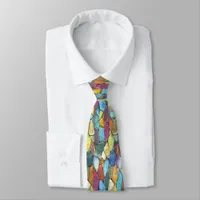 Quirky Stained Glass Beauty Neck Tie