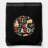 Christmas Tree Cute - Tis The Season Drawstring Bag