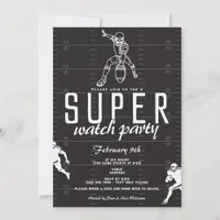 Super Football Game Day Sports Watch Party Invitation