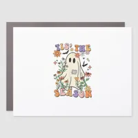 Tis The Season Retro Halloween Party Funny Trendy Car Magnet