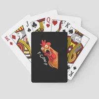 F-Caw-F-Chicken Classic Vintage Graphic Poker Cards