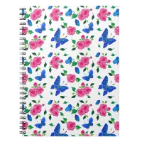 Butterflies and Roses Notebook