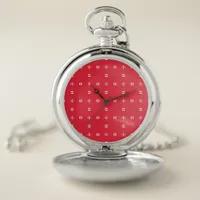 Christmas Holiday Charm Pattern 09 -  Pocket Watch