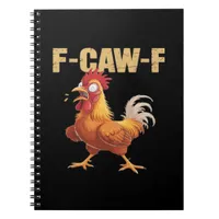 Funny F-Caw-F Crow Humor Gothic Notebook