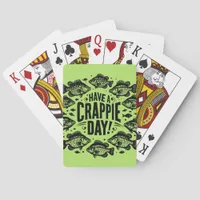Funny Have a Crappie Day Fishing Poker Cards