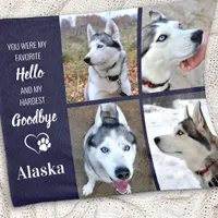 Favorite Hello Goodbye Pet Sympathy Gift Pet Loss Fleece Blanket