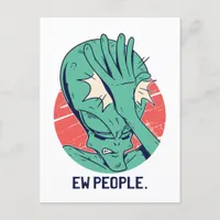 Alien Ew People Postcard