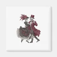 Till Death Do Us Part – Victorian Skeleton Couple  Magnet