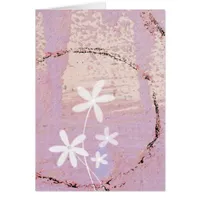 Pink Abstract and Flowers