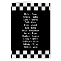 Emergency Police Dispatcher Phonetic Alphabet