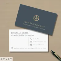 Accounting Firm Compass Logo Business Card