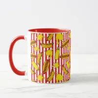 Cool Hot Dogs Mustard Pattern BBQ Grill Party Mug