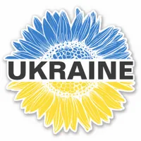 Ukraine Sunflower Support Solidarity Ukrainian  Sticker