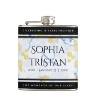 Elegant 18th Porcelain Wedding Anniversary Flask