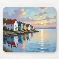 Coastal Themed | Beach Homes on the Bay   Mouse Pad