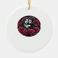Vampiric Gothic Romance – Till Death Do Us In Clas Ceramic Ornament