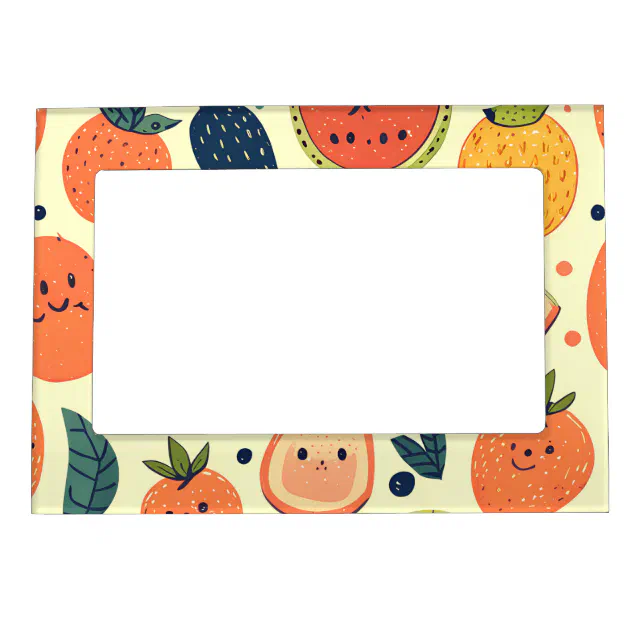 Foodie Fruit Character  Magnetic Frame