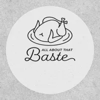All About That Baste Thanksgiving Minimal Design Patch