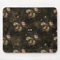 Vintage Gothic Floral Mouse Pad