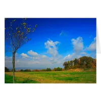 [Autumn Sky] Blue Clouds Fall - Any Occasion Card