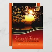 Sunset Romance Engagement / Wedding Invitation